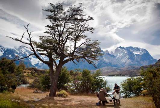 Paisaje de Torres del Paine, Chile